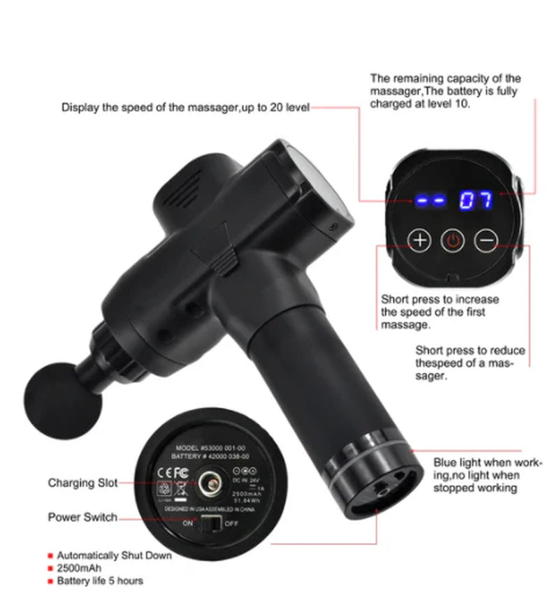 Original Muscle Relief Massager Deep Tissue Percussion Gun Body Relaxation Device