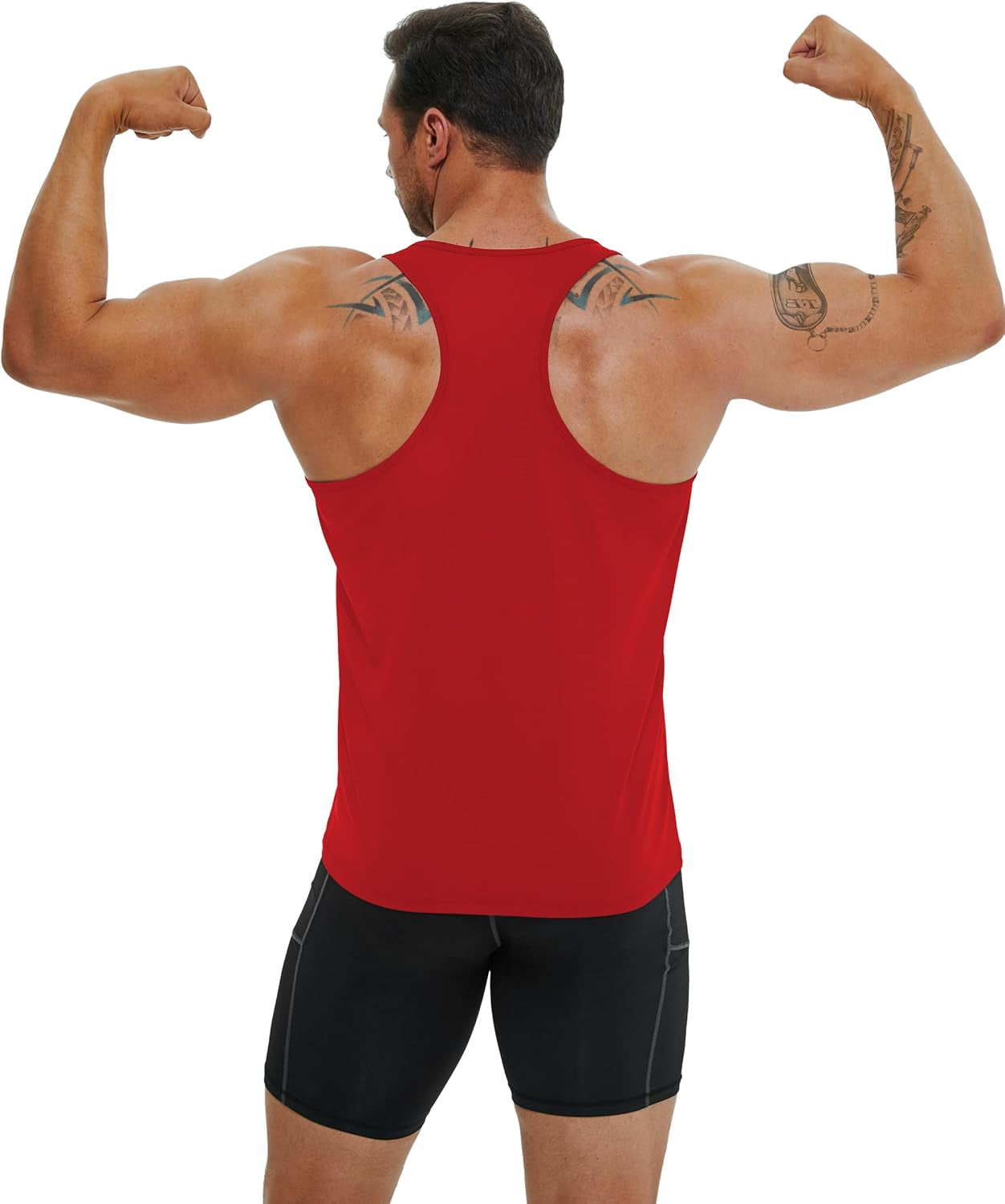 3 Pack Mens Tank Tops Workout Gym Muscle Sleeveless Shirts for Men