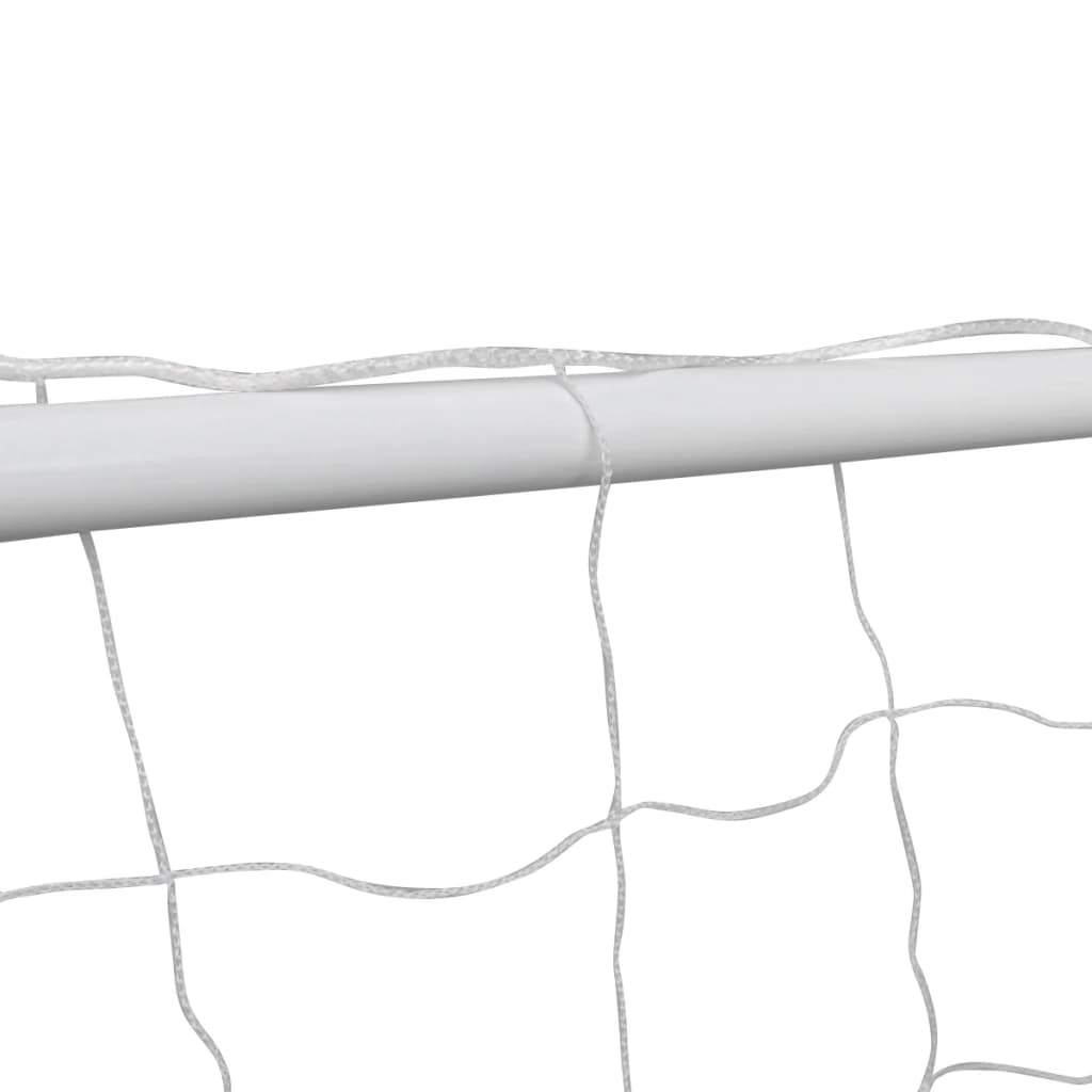 NNEVL Football Goals 2 pcs with Nets 182x61x122 cm Steel White