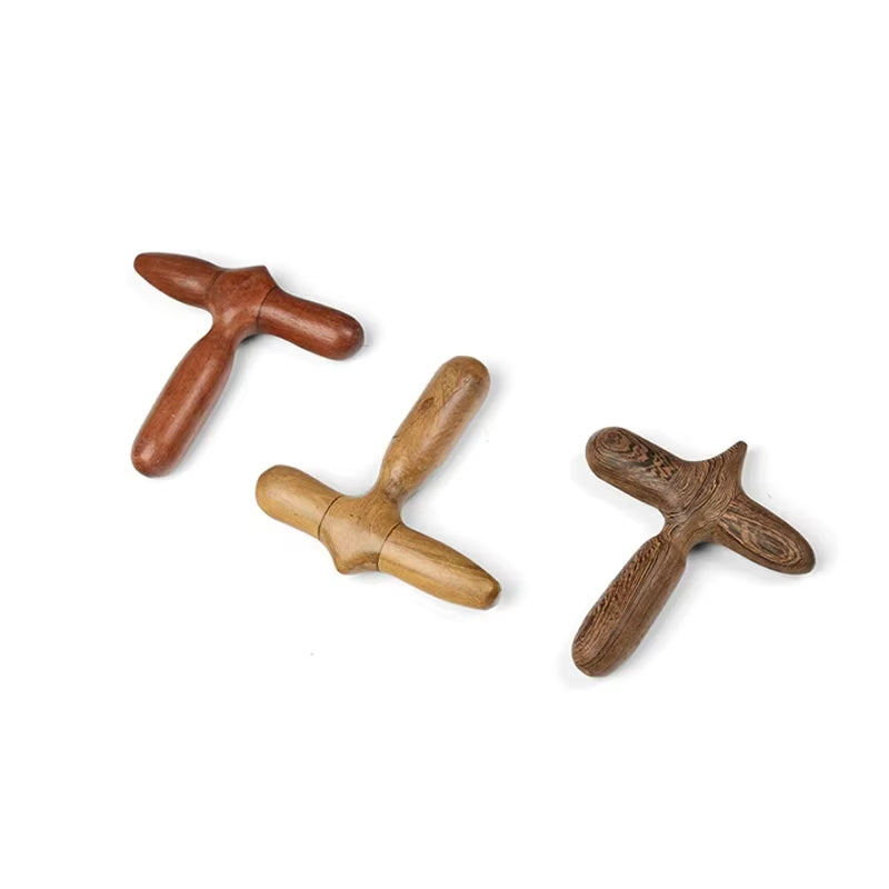 Acupuncture Stick Wooden Massage Stick Set Acupoint Massage Acupoint Foot Massage Tool Neck Chin Thin Face Massage Tool